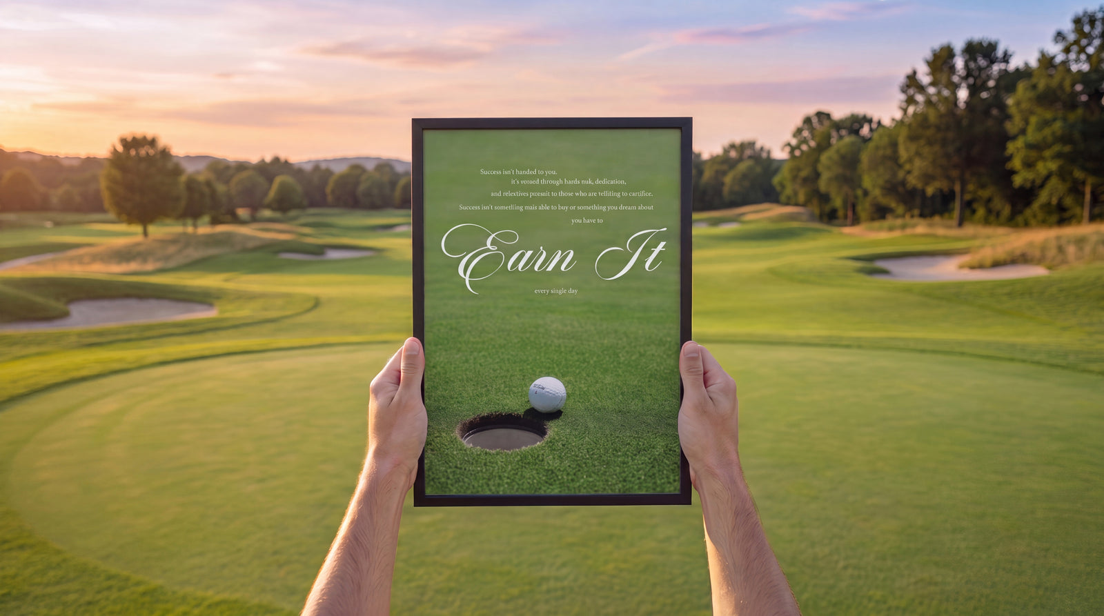 Golf Print Club poster mockup